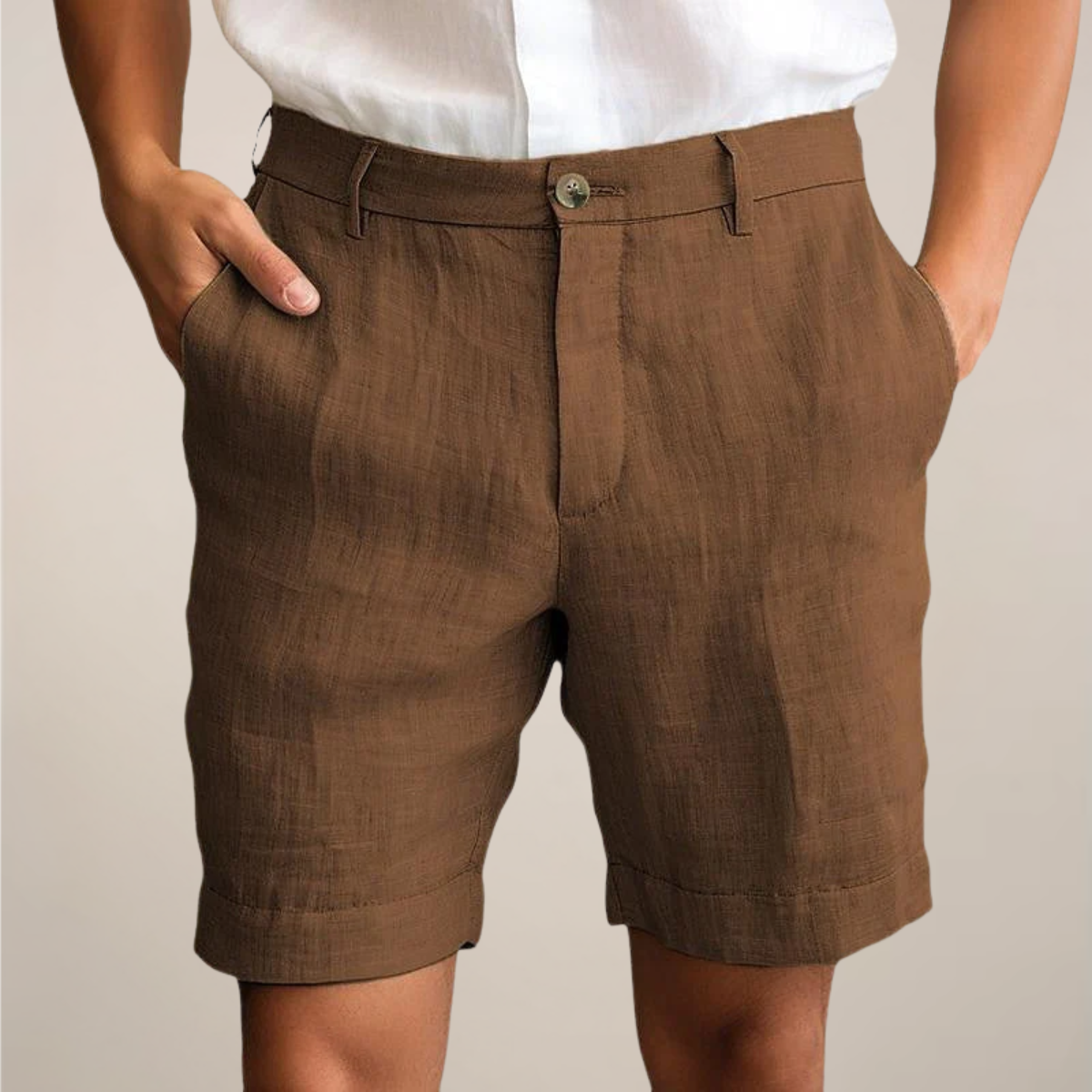 Men’s Casual Summer Shorts – Lightweight Elastic Waist Shorts in Solid Colours