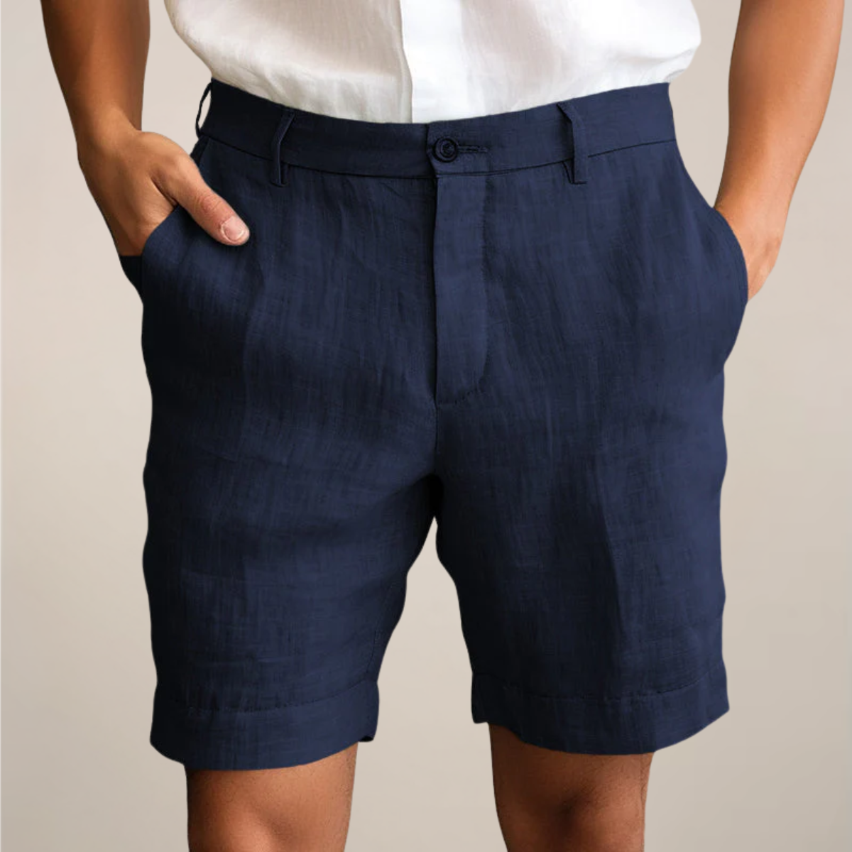 Men’s Casual Summer Shorts – Lightweight Elastic Waist Shorts in Solid Colours