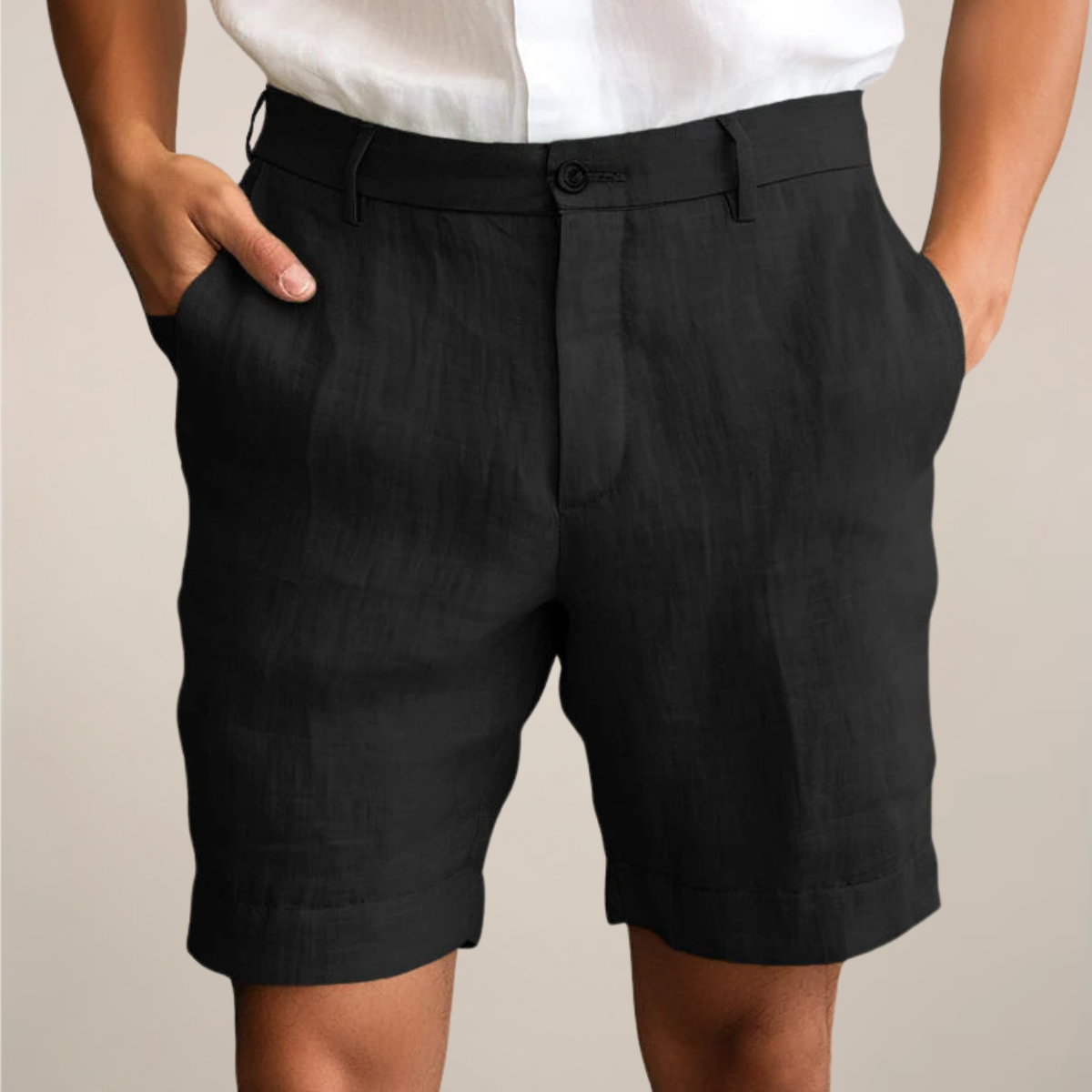 Men’s Casual Summer Shorts – Lightweight Elastic Waist Shorts in Solid Colours