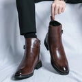 Men’s Classic Chelsea Boots with Side Zipper – Sleek Everyday Elegance and Comfort
