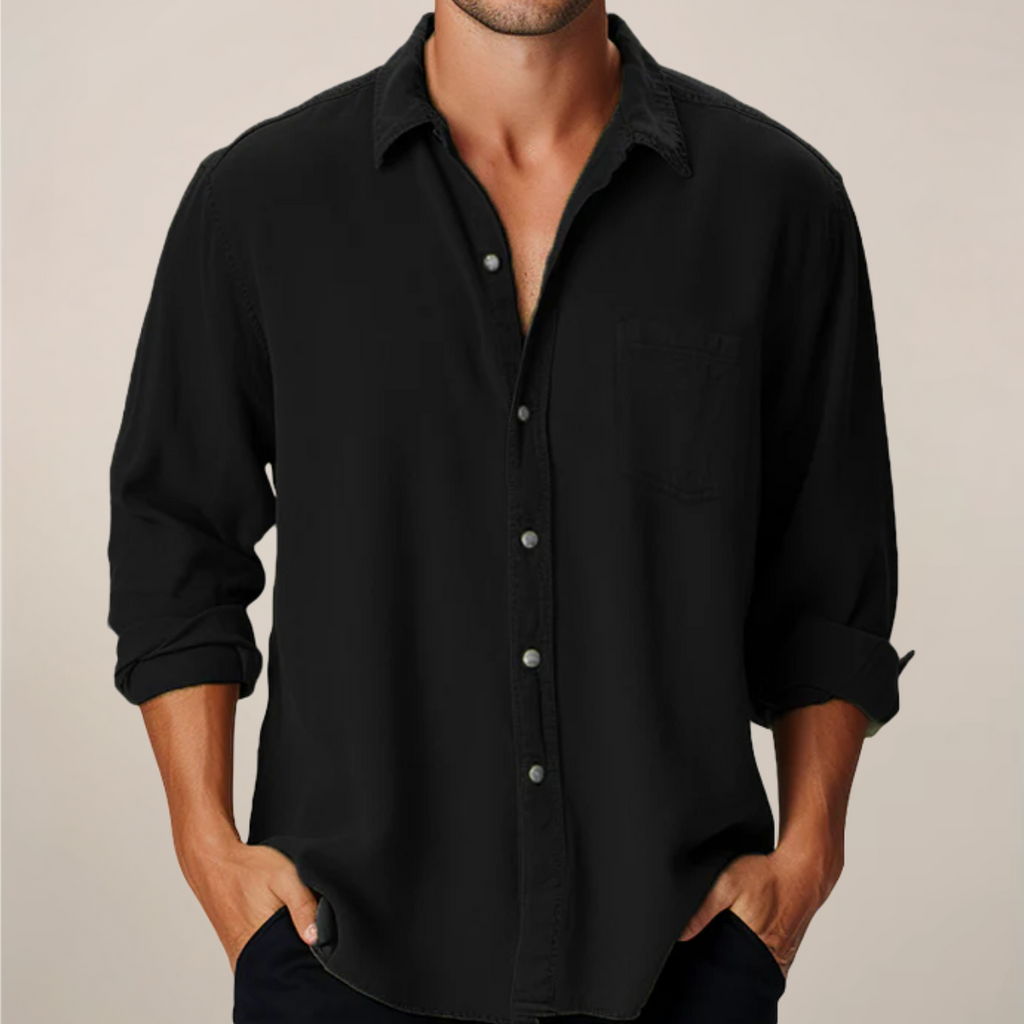 Men’s Classic Long Sleeve Shirt – Smart Button-Up for Everyday Style