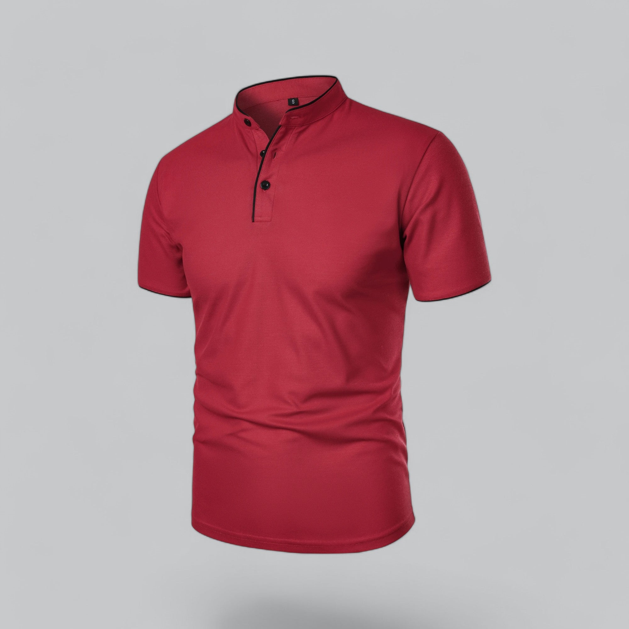 Men’s Collarless Polo Shirt – Timeless Old Money Style Essential