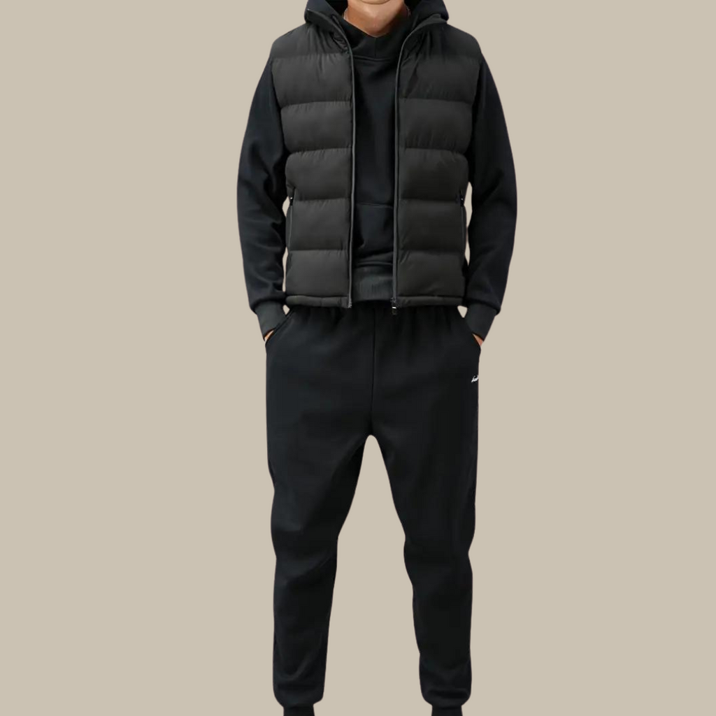 Men’s Padded Gilet with Zip Fastening – Smart Casual Layer