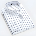 Men’s Striped Long Sleeve Shirt – Smart Casual Button-Up in Multiple Colours