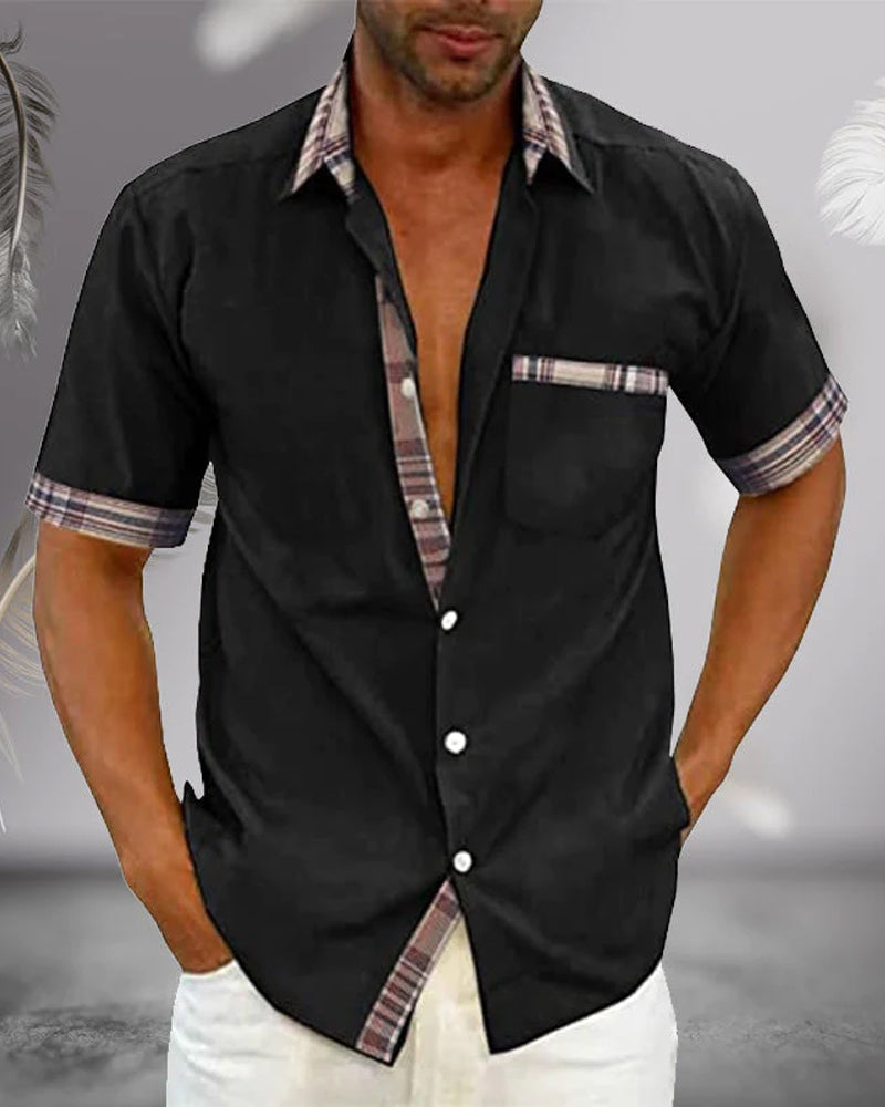 Men’s Tailored Short Sleeve Shirt – Spring, Summer