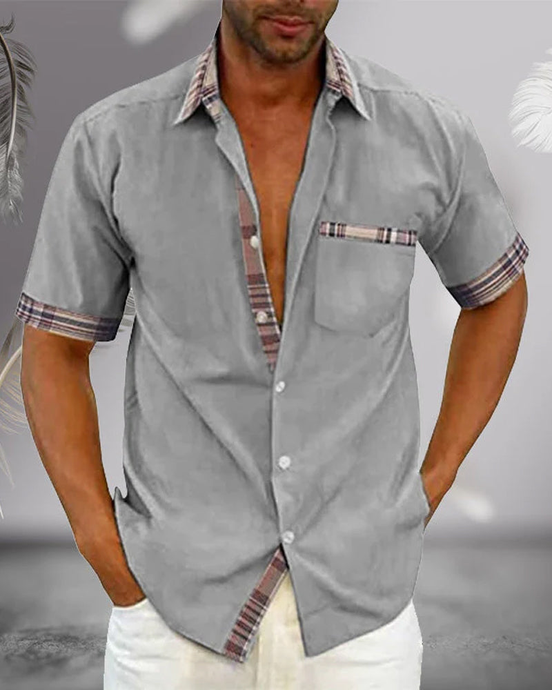 Men’s Tailored Short Sleeve Shirt – Spring, Summer