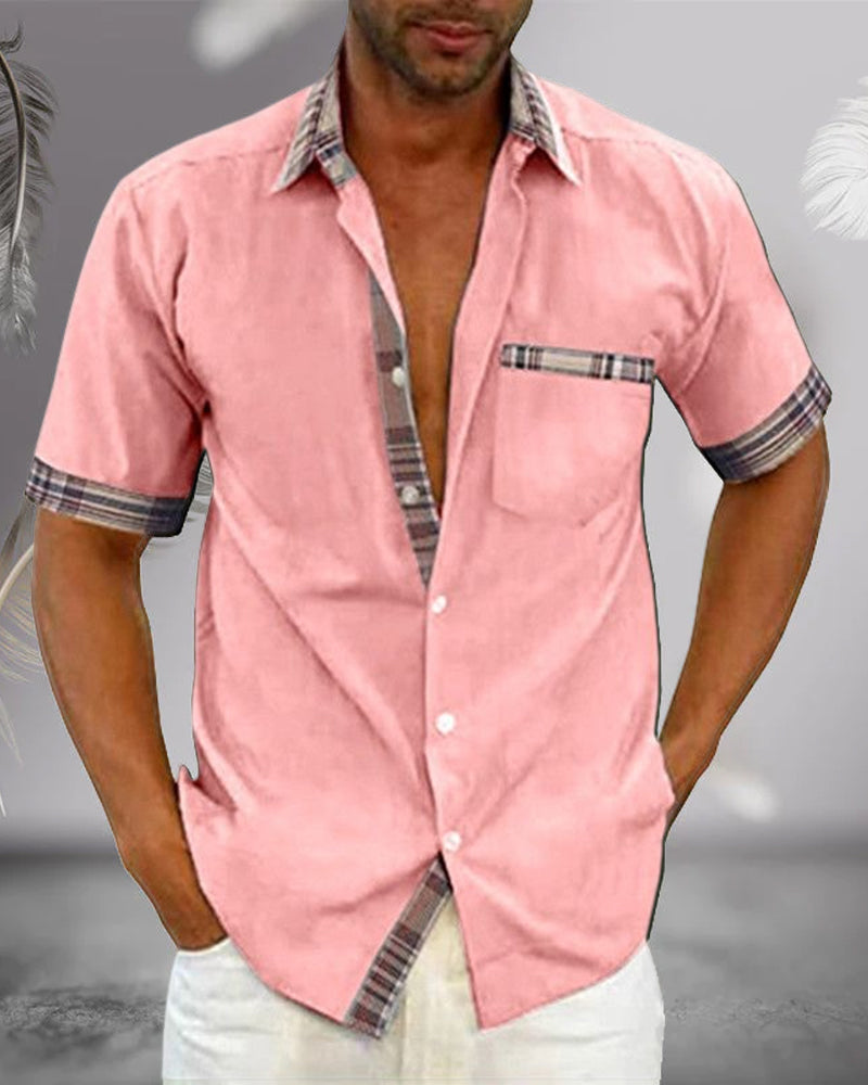 Men’s Tailored Short Sleeve Shirt – Spring, Summer