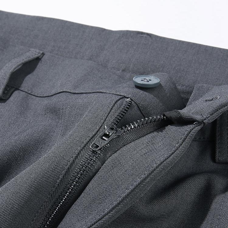 Men’s Wide Leg Trousers with Front Pleats and Straight Hem