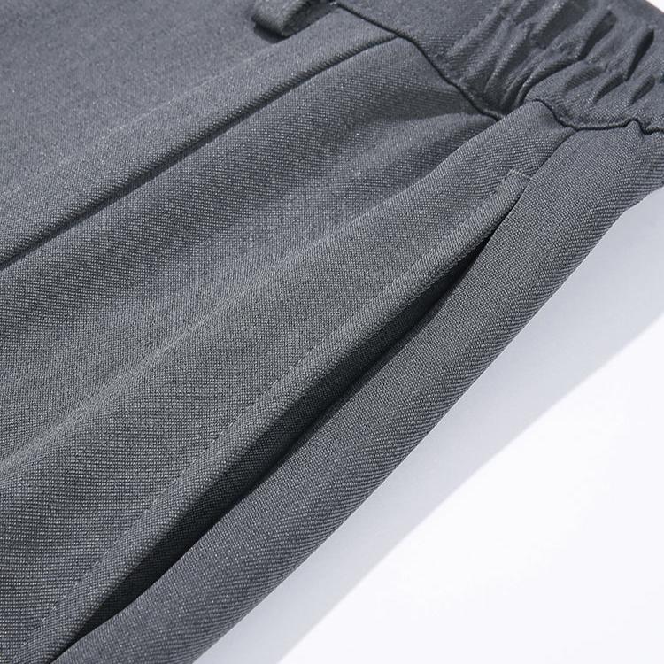 Men’s Wide Leg Trousers with Front Pleats and Straight Hem