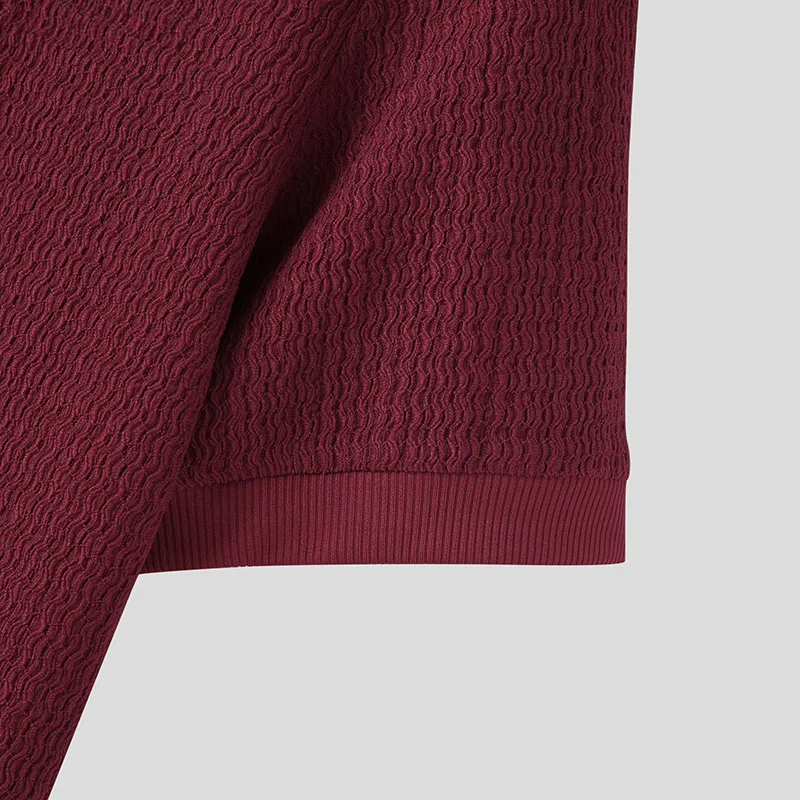 Men’s Textured Short Sleeve Crew Neck T-Shirt