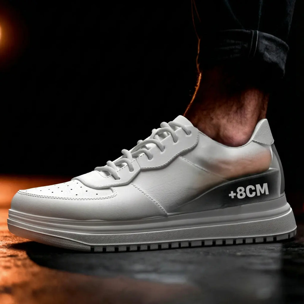 Men’s Minimalist Lace Up Platform Sneakers with Chunky Contrast Sole