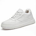 Men’s Minimalist Lace Up Platform Sneakers with Chunky Contrast Sole