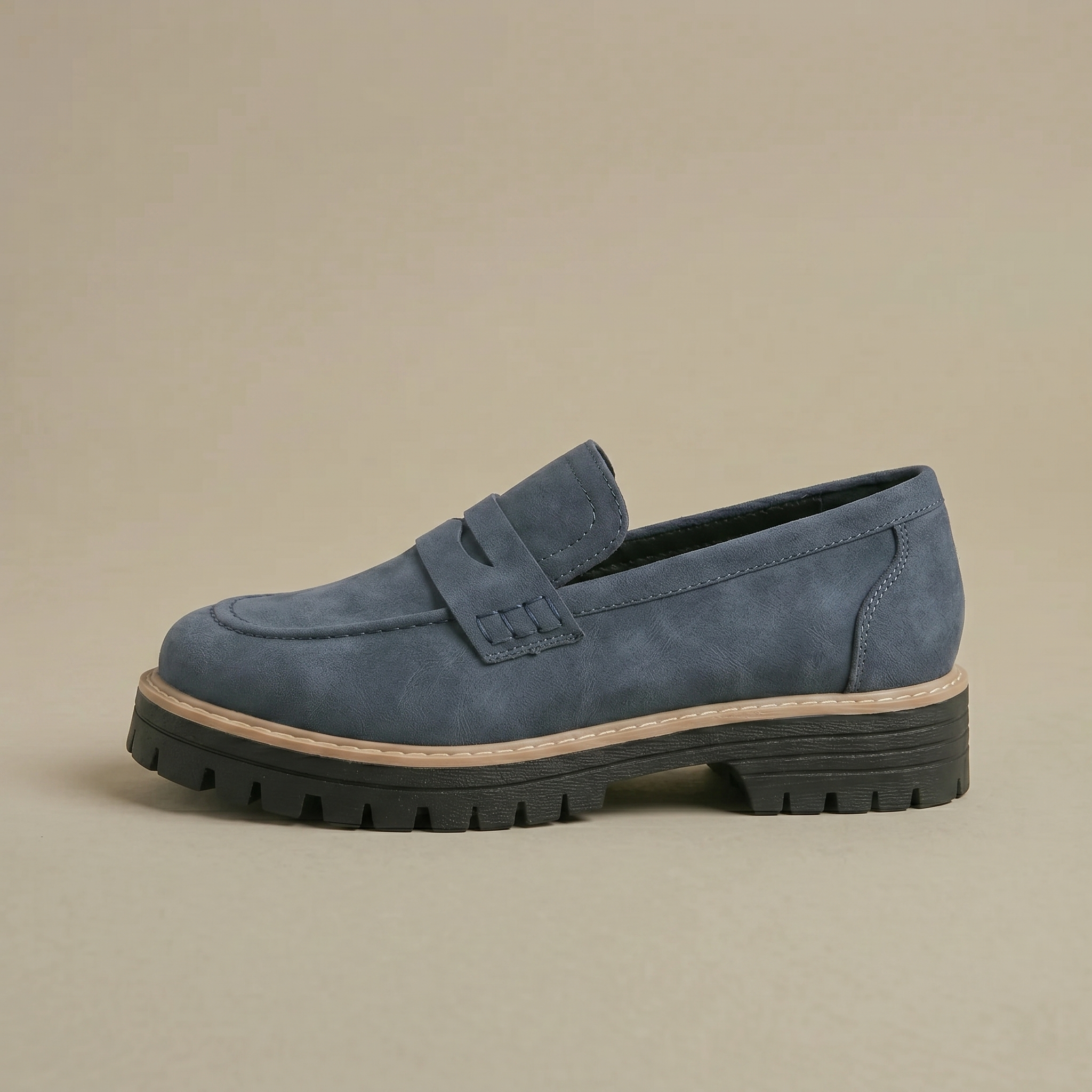 Women’s Classic Chunky Loafers – Slip-On Comfort for Daily Elegance