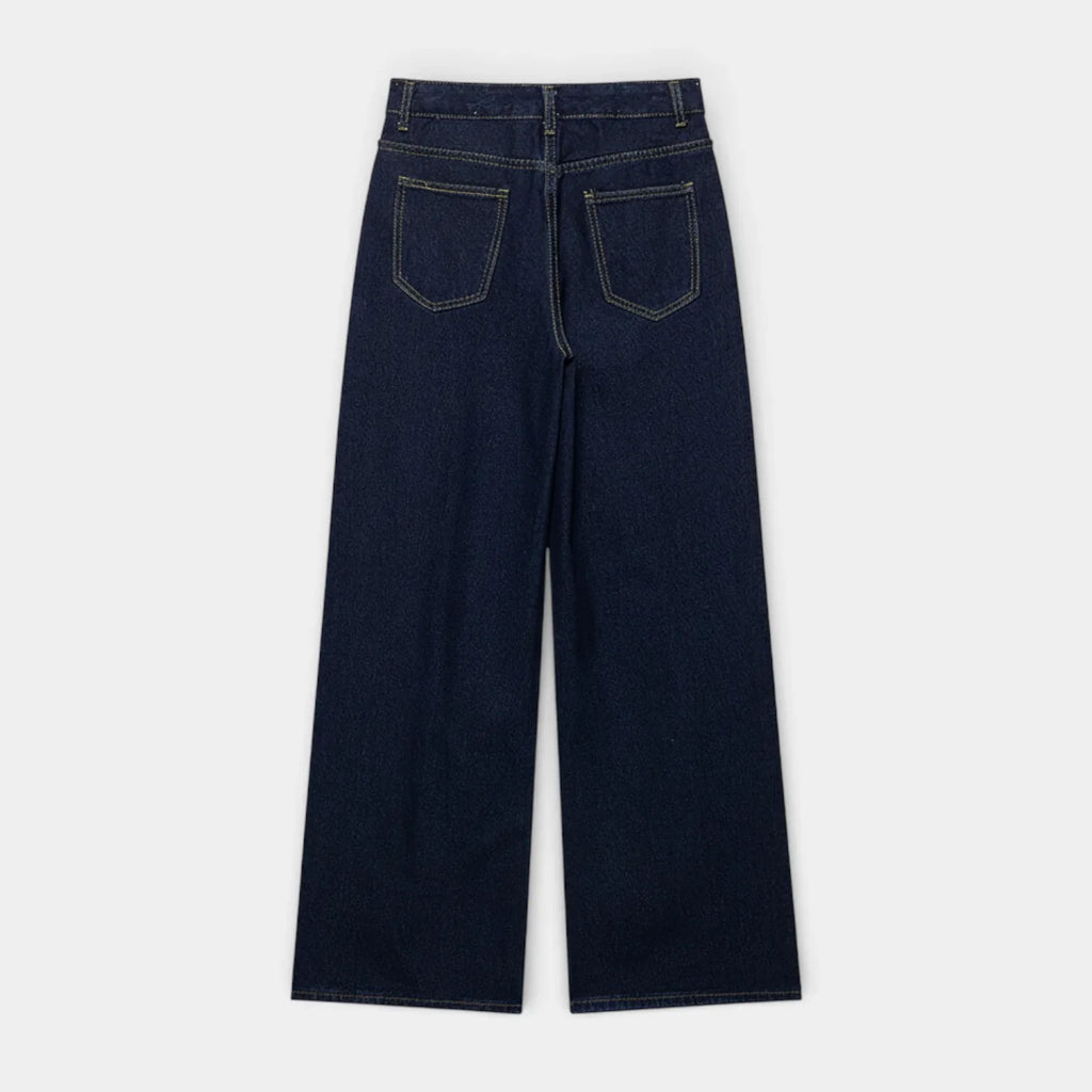 Women’s Denim Two Piece Set with Button Front Jacket and Straight Leg Jeans