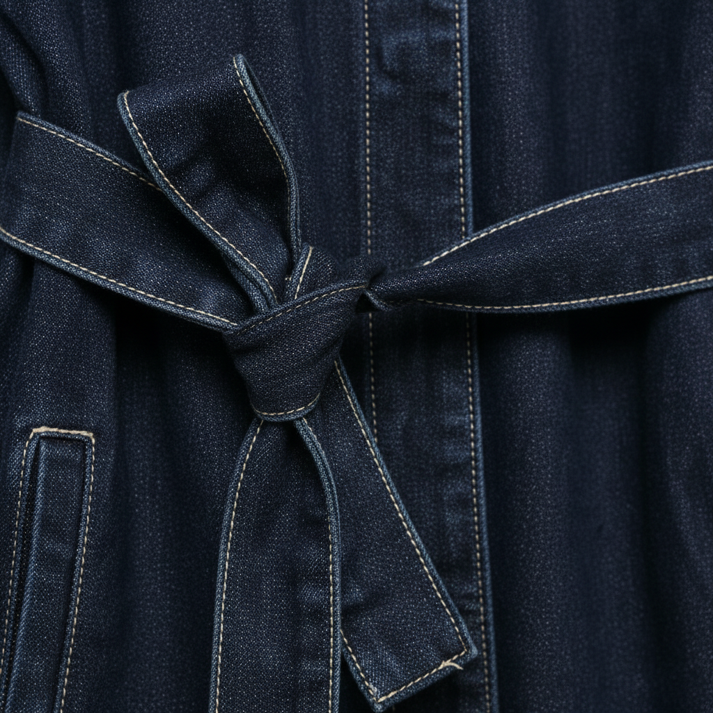Women’s Denim Two Piece Set with Button Front Jacket and Straight Leg Jeans